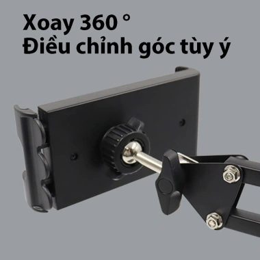 Chân Kẹp Siêu Chịu Lực Gấp Gọn, Đa Năng 360 Nâng Xoay - Giá Đỡ iPad và Điện Thoại