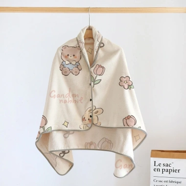Chăn Khăn Choàng Flannel Đa Năng YANYANGTIAN - Giữ Ấm Khi Ngủ Trưa Văn Phòng, Phòng Máy Lạnh, Giá 89.000 VND