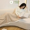 Chăn Lông Cừu HOMIES 2 Lớp Đắp Văn Phòng, Siêu Ấm 1.5x2.1, Màu Sắc Đa Dạng Cho Bé Đi Học 8