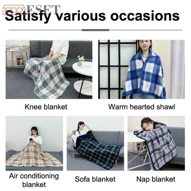Chăn Lông Cừu Kẻ Sọc Nút Winte Ấm Dày Cho Giường Sofa Phòng Ngủ Văn Phòng - 143.600