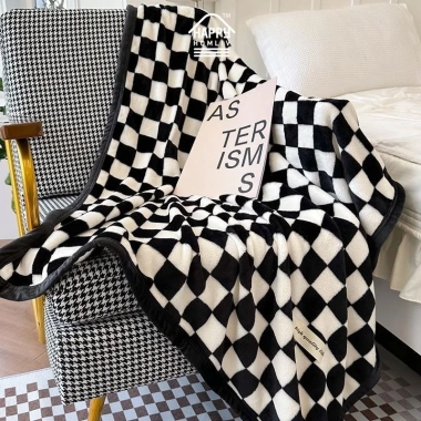 Chăn Lông Cừu San Hô Dày Dặn Thoáng Khí cho Sofa và Văn Phòng - HAPPY HOMLIV 189k