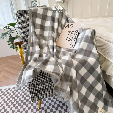 Chăn Lông Cừu San Hô Dày Dặn Thoáng Khí cho Sofa và Văn Phòng - HAPPY HOMLIV 189k