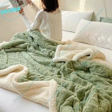 Chăn Lông Cừu TAFURONG Homies nhập khẩu 2 lớp Siêu ấm, đủ kích thước - Giá 111.700₫ 6