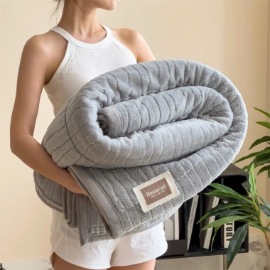 Chăn lông thỏ nhập khẩu cao cấp 2x2m, mềm mịn 4 mùa, giá ưu đãi 285.000đ 5