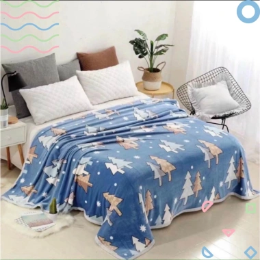 Chăn Lông Tuyết Nhung Sữa 2m x 2m3 4 Mùa Mềm Mịn Thoáng Khí Giá Ưu Đãi 105k 2