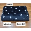 Chăn mền Campuchia tuyết nhung đen siêu mịn - Mền Spa đen, giảm giá 149k
