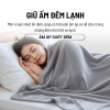 Chăn Mền Nỉ Xám Êm Ái 1.6x2m - Mềm Mại Gấp Gọn Văn Phòng Du Lịch Mùa Hè Thu Đông - 137k 3