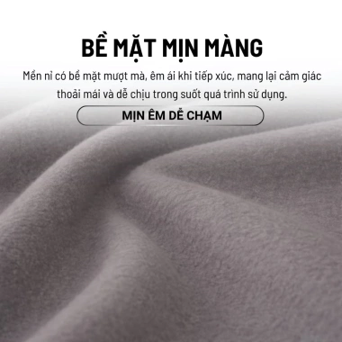 Chăn Mền Nỉ Xám Êm Ái 1.6x2m - Mềm Mại Gấp Gọn Văn Phòng Du Lịch Mùa Hè Thu Đông - 137k 8