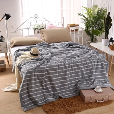 Chăn mền văn phòng cotton đũi gấp gọn, mang đi mọi nơi - Giảm giá còn 54.000 VND 7