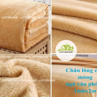 Chăn mỏng Cotton kẻ sọc mềm ANVIHOME 89.000 - ngủ, ô tô, văn phòng, spa, du lịch 4