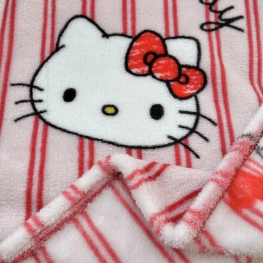 Chăn nhung sữa hai mặt in Sanrio hoạt hình - Đơn lớp mỏng cho xe đẩy, ghế sofa du lịch, giá chỉ 218.387đ 5