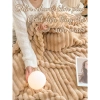 Chăn nhung tăm lông thỏ siêu mềm mịn Otama Bedding, decor mùa thu đông - 152k 2