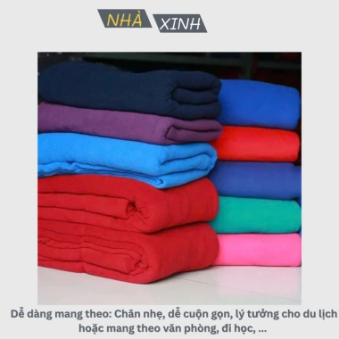 Chăn nỉ văn phòng, hàng không, đi tàu xe - Siêu nhẹ, 1m²/1.5m²/1.6x2m, chỉ 48.900₫ 4 Chăn nỉ văn phòng, hàng không, đi tàu xe - Siêu nhẹ, 1m²/1.5m²/1.6x2m, chỉ 48.900₫ 4