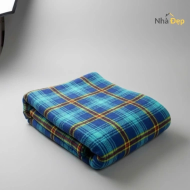 Chăn Nỉ Văn Phòng Mềm Mịn Nhẹ Dã Ngoại, họa tiết, 1m2x1m5-1m6x2m, Giá 48.900 VND 4