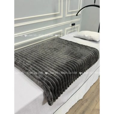 Chăn spa lông thỏ 110x220 - Chăn đắp văn phòng mềm mại, giảm 20% còn 106.722₫ 7