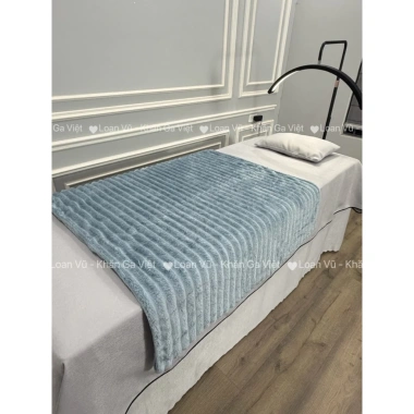 Chăn spa lông thỏ 110x220 - Chăn đắp văn phòng mềm mại, giảm 20% còn 106.722₫ 9