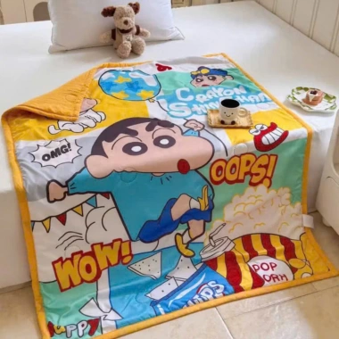 Chăn trẻ em hoạt hình 5D cotton đũi mềm mịn, thoáng mát 1m2x1m5, giá 149k 5