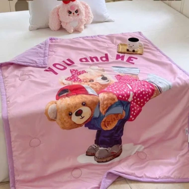 Chăn trẻ em hoạt hình 5D cotton đũi mềm mịn, thoáng mát 1m2x1m5, giá 149k 6