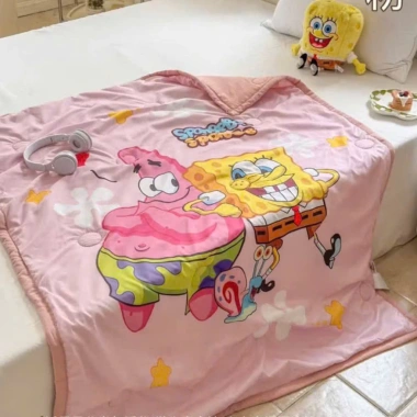 Chăn trẻ em hoạt hình 5D cotton đũi mềm mịn, thoáng mát 1m2x1m5, giá 149k 7