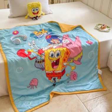 Chăn trẻ em hoạt hình 5D cotton đũi mềm mịn, thoáng mát 1m2x1m5, giá 149k 9