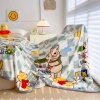 Chăn tuyết DISNEY mềm mịn cho bé đi học 1x1.5m - Chăn nỉ gấp gọn văn phòng 1.5x2m, giá ưu đãi 119.500 VND 5