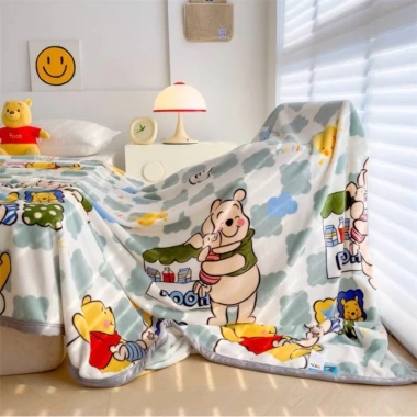 Chăn tuyết DISNEY mềm mịn cho bé đi học 1x1.5m - Chăn nỉ gấp gọn văn phòng 1.5x2m, giá ưu đãi 119.500 VND 5