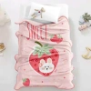 Chăn tuyết nhung bé đi học - Mền họa tiết đáng yêu, nỉ tuyết mịn 1m4x1m1, 44.640 VND 2