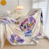 Chăn tuyết nhung Disney 1m5x2m bé đi học, mền nỉ mềm mịn không rụng lông 8