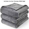 Chăn Tuyết Nhung Siêu Mềm 1.6KG, Mền Đắp Sofa Giường Văn Phòng Giữ Ấm Gọn Nhẹ