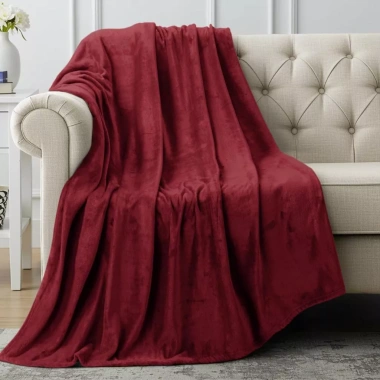 Chăn Tuyết Nhung Siêu Mềm 1.6KG, Mền Đắp Sofa Giường Văn Phòng Giữ Ấm Gọn Nhẹ