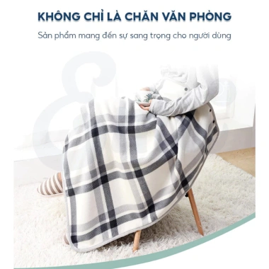Chăn và Áo Choàng Văn Phòng 2 Lớp Dày Dặn, Nhẹ Mềm, Nhỏ Gọn, Giá Ưu Đãi 184k 4