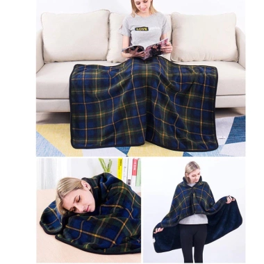 Chăn và Áo Choàng Văn Phòng 2 Lớp Dày Dặn, Nhẹ Mềm, Nhỏ Gọn, Giá Ưu Đãi 184k 9