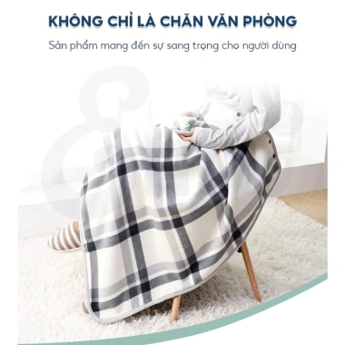 Chăn Văn Phòng 2 Lớp Dày Dặn và Áo Choàng Mềm Mại Nhỏ Gọn Tiện Dụng Giá 188k 4