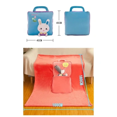 Chăn văn phòng 2in1 PNC - Chăn mền bé đi học hình thú, giá chỉ 149.000 VND 2