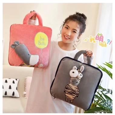 Chăn văn phòng 2in1 PNC - Chăn mền bé đi học hình thú, giá chỉ 149.000 VND 4