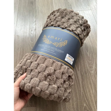 Chăn văn phòng Amari lông tuyết kẻ ô vuông nhập khẩu 2m2x2m Giá 126.000₫ giảm từ 154.980₫ 3