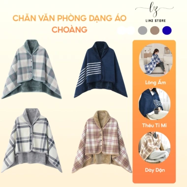 Chăn văn phòng áo choàng 1mx1.4m - Tinh tế, sang trọng dân văn phòng, giảm giá 198k
