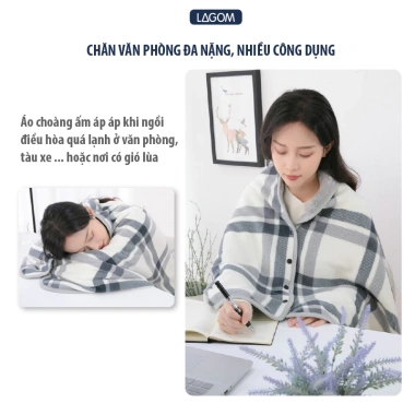Chăn Văn Phòng Áo Choàng Ấm Áp, Lót Sofa và Ghế Ô Tô - Giá Giảm 179k | Lagom