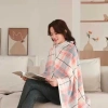 Chăn Văn Phòng Áo Choàng Ấm Áp, Lót Sofa và Ghế Ô Tô - Giá Giảm 179k | Lagom 8