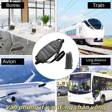 Chân võng du lịch máy bay - Giảm mệt mỏi, không thấm nước, hỗ trợ sưng chân, đạp nhà swing 75k