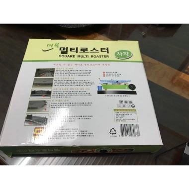 Chảo nướng Hàn Quốc vuông 32cm có lỗ thoát dầu, dùng trên bếp ga mini tiện lợi, chỉ 320.000₫ 7