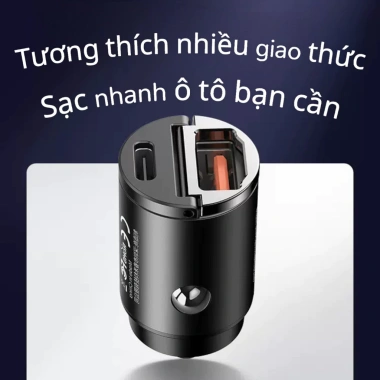 Charger ô tô ẩn trong sạc nhanh 45W – Tiện lợi, nhỏ gọn, giảm giá 20% chỉ 280.000₫ 3