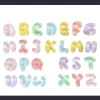 Charm Chữ 3 chữ tặng keo dán Mini trang trí kẹp tóc handmade ốp lưng bình nước nón bảo hiểm 6