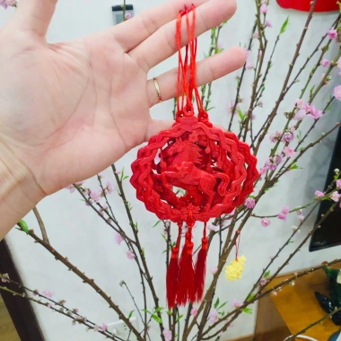 Charm Ngựa Đỏ Treo Đào Quất 3D Tết Bính Ngọ – Quà Tặng Độc đáo Giá 18k