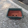 Chậu bonsai mini chữ nhật men xanh hỏa biến gốm Bát Tràng 17x13x7,5 cm Giá 45.000đ 5