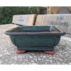 Chậu bonsai mini chữ nhật men xanh hỏa biến gốm Bát Tràng 17x13x7,5 cm Giá 45.000đ 6