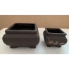 Chậu cây cảnh vuông khum mini bonsai gốm Bát Tràng màu nâu, giá 68.000₫ giảm mạnh 4