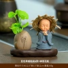 Chậu cây giả mini Tài Lộc kèm tượng Chú tiểu chắp tay Tiệm An Yên để bàn, trang trí, quà tặng, giá ưu đãi chỉ 90.000 VND 5
