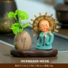 Chậu cây giả mini Tài Lộc kèm tượng Chú tiểu chắp tay Tiệm An Yên để bàn, trang trí, quà tặng, giá ưu đãi chỉ 90.000 VND 9