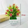 Chậu cây hoa nhài giả mini sinh động - Trang trí nội thất hiện đại, giá ưu đãi chỉ 38.000đ
